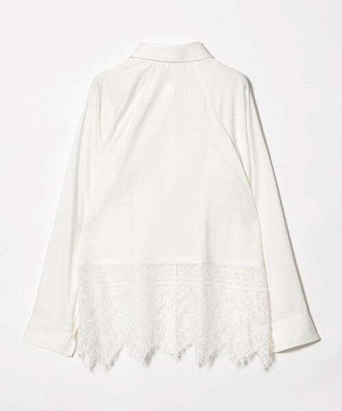 EMMEL REFINES（エメルリファインズ）の「＜EMMEL REFINES＞EM レース レイヤー シャツ（シャツ/ブラウス・レディース・ライトブルー/ホワイト・FREE）」の17枚目の写真