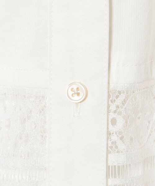 EMMEL REFINES（エメルリファインズ）の「＜EMMEL REFINES＞EM レース レイヤー シャツ（シャツ/ブラウス・レディース・ライトブルー/ホワイト・FREE）」の19枚目の写真