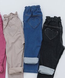 apres les cours | 【ストレート/あったか】裏起毛ハートポケットきゅんパンツ_ジュニア対応(その他パンツ)