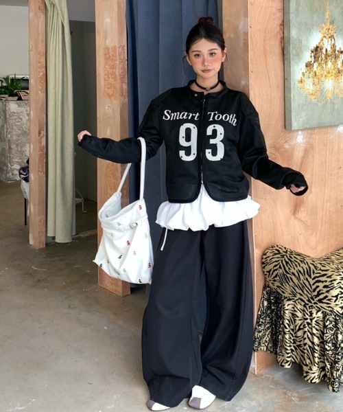 FUNdaysion(ファンデイション)の「メッシュプリントブルゾン(パット付き)(ブルゾン・レディース・ブラック・M)」の19枚目の写真