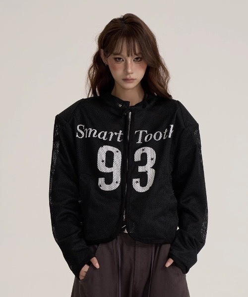 FUNdaysion(ファンデイション)の「メッシュプリントブルゾン(パット付き)(ブルゾン・レディース・ブラック・M)」の16枚目の写真