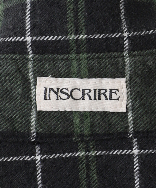 INSCRIRE（アンスクリア）の「【INSCRIRE /アンスクリア】Flannel Shirt Dress：シャツ（シャツ/ブラウス・レディース・グリーン・36）」の9枚目の写真