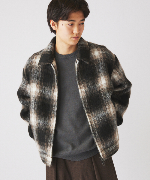 Journal standard resume シャギーオンブレワークジャケット セール】シャギー オンブレ ワークジャケット（その他アウター