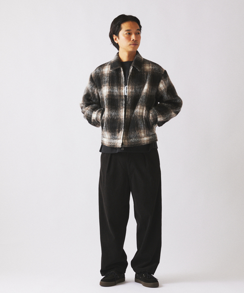 JOURNAL STANDARD relume（ジャーナルスタンダード　レリューム）の「シャギー オンブレ ワークジャケット（その他アウター・メンズ・ブラック/グリーン/ブラウン・LARGE/MEDIUM）」の5枚目の写真