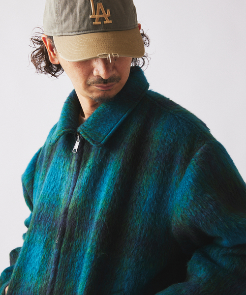 JOURNAL STANDARD relume（ジャーナルスタンダード　レリューム）の「シャギー オンブレ ワークジャケット（その他アウター・メンズ・ブラック/グリーン/ブラウン・LARGE/MEDIUM）」の6枚目の写真