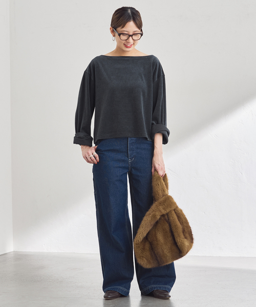 FRAMeWORK（フレームワーク）の「UNION HERCULES/ユニオンヘラクレス MADE オーバーサイズペインターパンツ（デニムパンツ・レディース・ネイビー・SMALL/MEDIUM）」の2枚目の写真