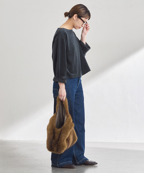 FRAMeWORK（フレームワーク）の「UNION HERCULES/ユニオンヘラクレス MADE オーバーサイズペインターパンツ（デニムパンツ・レディース・ネイビー・SMALL/MEDIUM）」の4枚目の写真