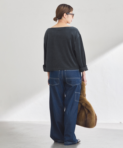 FRAMeWORK（フレームワーク）の「UNION HERCULES/ユニオンヘラクレス MADE オーバーサイズペインターパンツ（デニムパンツ・レディース・ネイビー・SMALL/MEDIUM）」の5枚目の写真