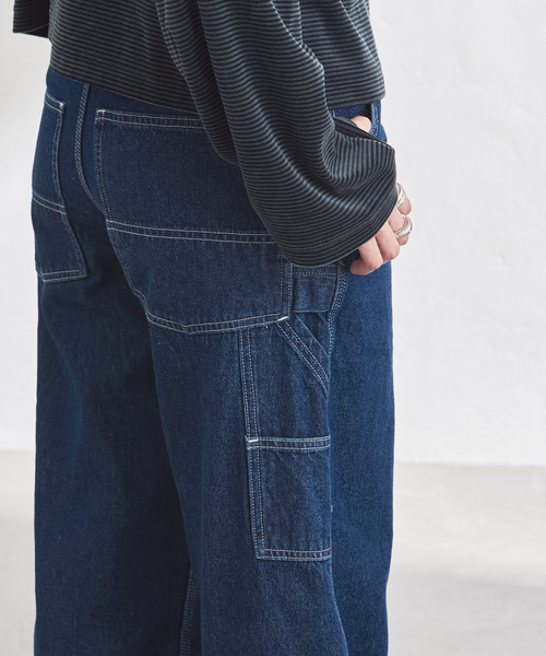 FRAMeWORK（フレームワーク）の「UNION HERCULES/ユニオンヘラクレス MADE オーバーサイズペインターパンツ（デニムパンツ・レディース・ネイビー・SMALL/MEDIUM）」の10枚目の写真