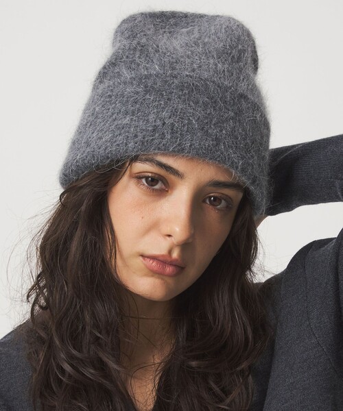 green label relaxing(グリーンレーベルリラクシング)の「リブ ニットキャップ 2 / ニット帽(ニットキャップ/ビーニー・レディース・ライトグレー/オフホワイト/グレー系・FREE)」の11枚目の写真