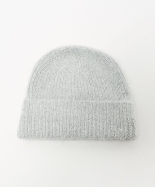 green label relaxing(グリーンレーベルリラクシング)の「リブ ニットキャップ 2 / ニット帽(ニットキャップ/ビーニー・レディース・ライトグレー/オフホワイト/グレー系・FREE)」の13枚目の写真