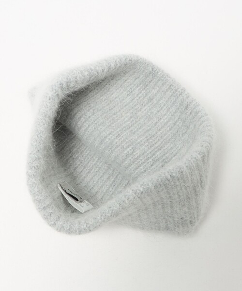 green label relaxing(グリーンレーベルリラクシング)の「リブ ニットキャップ 2 / ニット帽(ニットキャップ/ビーニー・レディース・ライトグレー/オフホワイト/グレー系・FREE)」の15枚目の写真