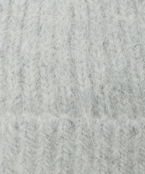 green label relaxing(グリーンレーベルリラクシング)の「リブ ニットキャップ 2 / ニット帽(ニットキャップ/ビーニー・レディース・ライトグレー/オフホワイト/グレー系・FREE)」の16枚目の写真