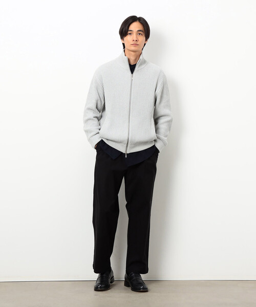 COMME CA ISM（コムサイズム）の「モール ドライバーズニット（ニット/セーター・メンズ・ブラック/グレー・LARGE/MEDIUM）」の4枚目の写真