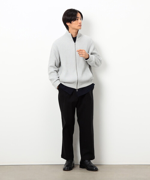 COMME CA ISM（コムサイズム）の「モール ドライバーズニット（ニット/セーター・メンズ・ブラック/グレー・LARGE/MEDIUM）」の5枚目の写真