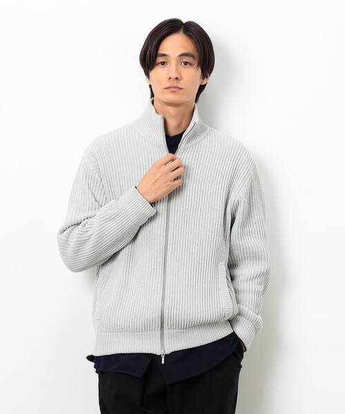 COMME CA ISM（コムサイズム）の「モール ドライバーズニット（ニット/セーター・メンズ・ブラック/グレー・LARGE/MEDIUM）」の6枚目の写真