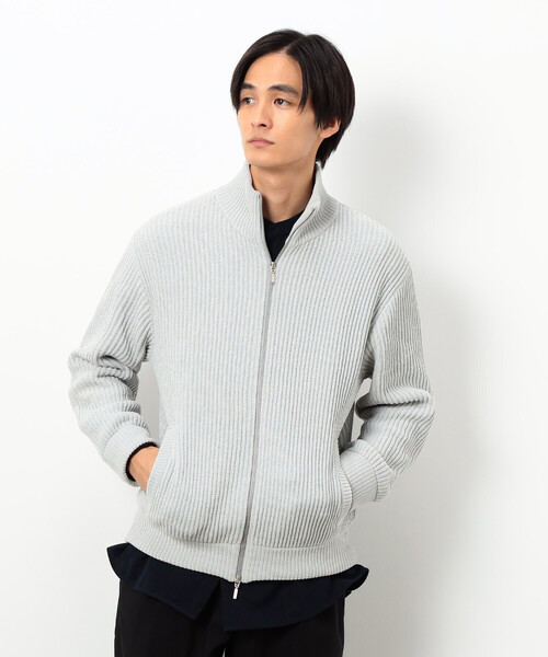 COMME CA ISM（コムサイズム）の「モール ドライバーズニット（ニット/セーター・メンズ・ブラック/グレー・LARGE/MEDIUM）」の7枚目の写真