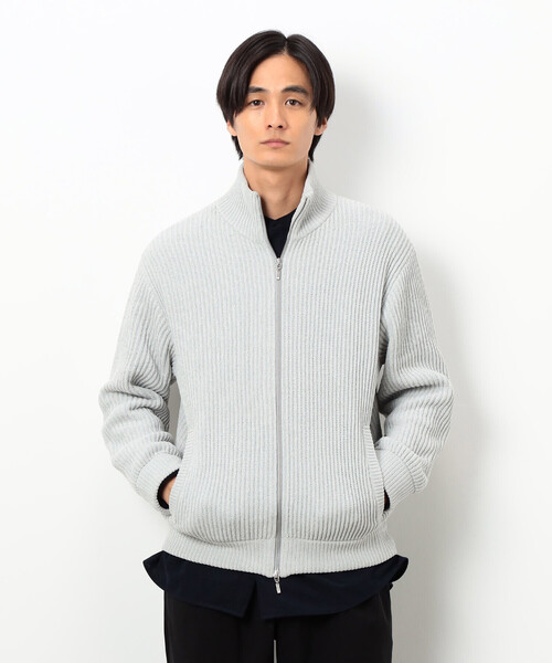 COMME CA ISM（コムサイズム）の「モール ドライバーズニット（ニット/セーター・メンズ・ブラック/グレー・LARGE/MEDIUM）」の8枚目の写真