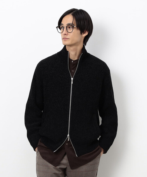 COMME CA ISM（コムサイズム）の「モール ドライバーズニット（ニット/セーター・メンズ・ブラック/グレー・LARGE/MEDIUM）」の12枚目の写真