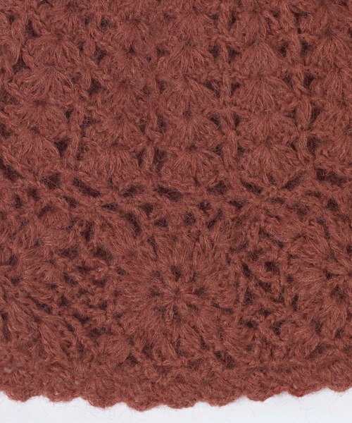 JEANASIS（ジーナシス）の「カギアミニットワッチ/601809（ニットキャップ/ビーニー・レディース・ブラック/ナチュラル/レッド系その他・FREE）」の10枚目の写真