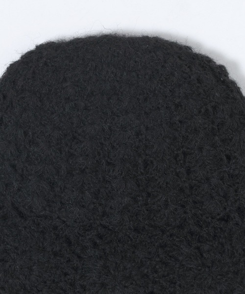 JEANASIS（ジーナシス）の「カギアミニットワッチ/601809（ニットキャップ/ビーニー・レディース・ブラック/ナチュラル/レッド系その他・FREE）」の5枚目の写真