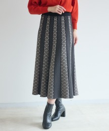 Paradise Picnic | 総柄ニットフレアスカート(スカート)