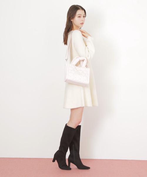 JILL by JILL STUART(ジルバイジルスチュアート)の「◇キルティングパフトートバッグ(トートバッグ・レディース・ピンク/ホワイト/ブラック・FREE)」の8枚目の写真