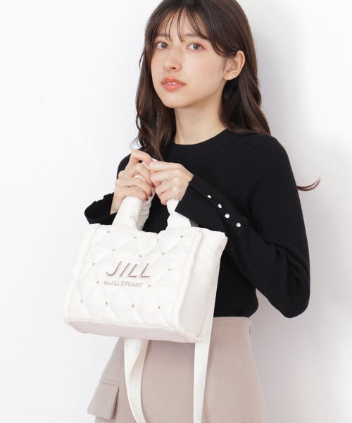 JILL by JILL STUART(ジルバイジルスチュアート)の「◇キルティングパフトートバッグ(トートバッグ・レディース・ピンク/ホワイト/ブラック・FREE)」の11枚目の写真