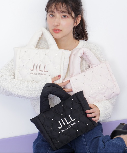 JILL by JILL STUART(ジルバイジルスチュアート)の「◇キルティングパフトートバッグ(トートバッグ・レディース・ピンク/ホワイト/ブラック・FREE)」の5枚目の写真