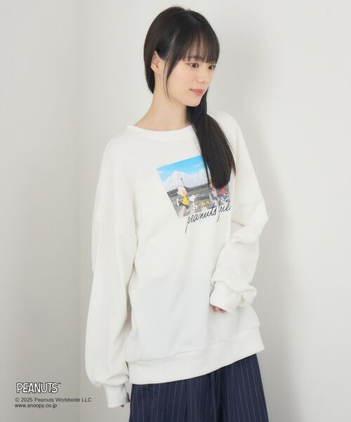 RETRO GIRL(レトロガール)の「PEANUTSトレーナー(スウェット・レディース・オフホワイト/ライトグレー/ブラック・FREE)」の22枚目の写真