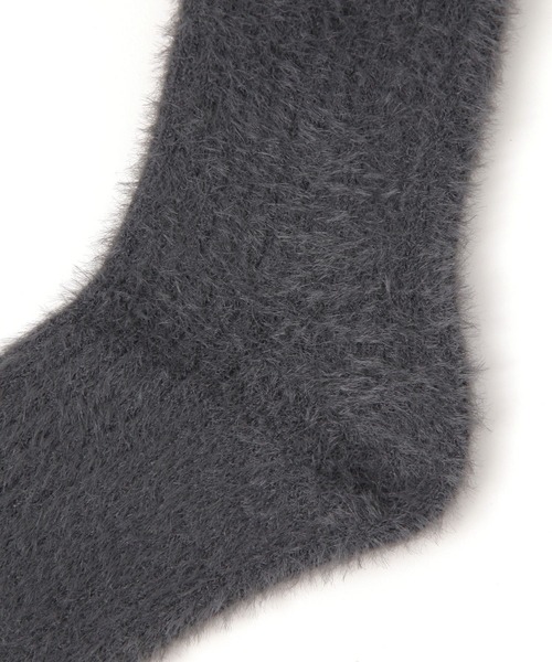 LEPSIM（レプシィム）の「もこもこソックス　591437（ソックス/靴下・レディース・アイボリー/チャコールグレー・ONE SIZE）」の9枚目の写真