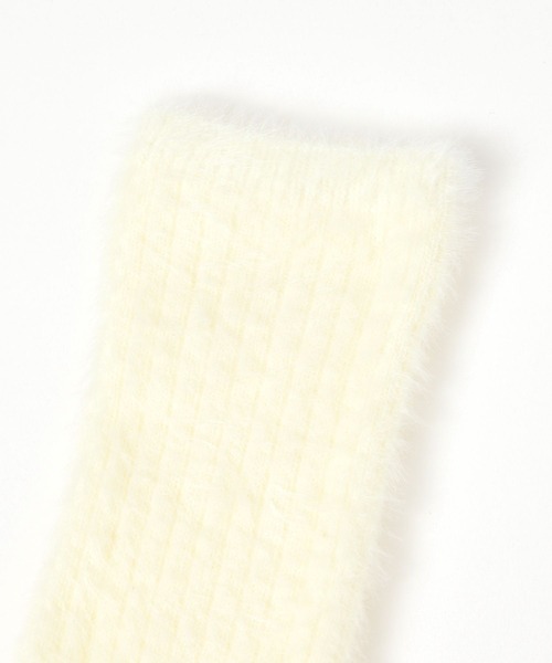 LEPSIM（レプシィム）の「もこもこソックス　591437（ソックス/靴下・レディース・アイボリー/チャコールグレー・ONE SIZE）」の11枚目の写真
