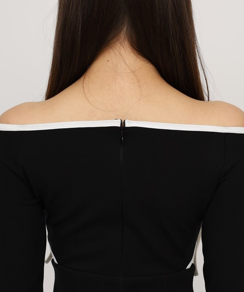 セール】【MLB】配色パイピングカットアウトワンピース（ワンピース