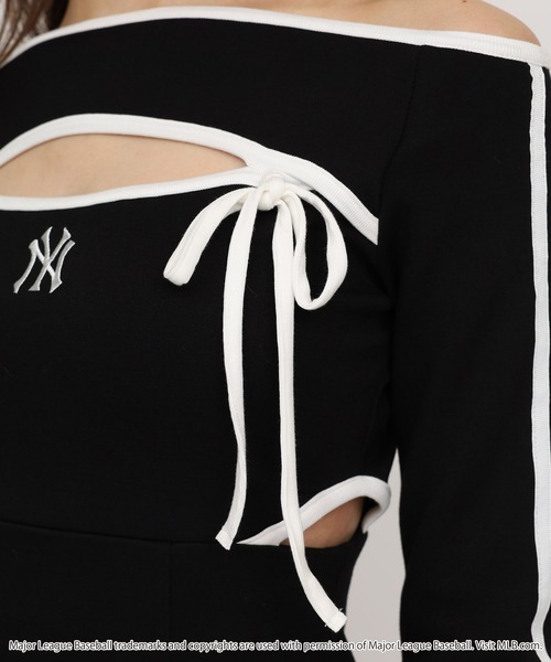 セール】【MLB】配色パイピングカットアウトワンピース（ワンピース