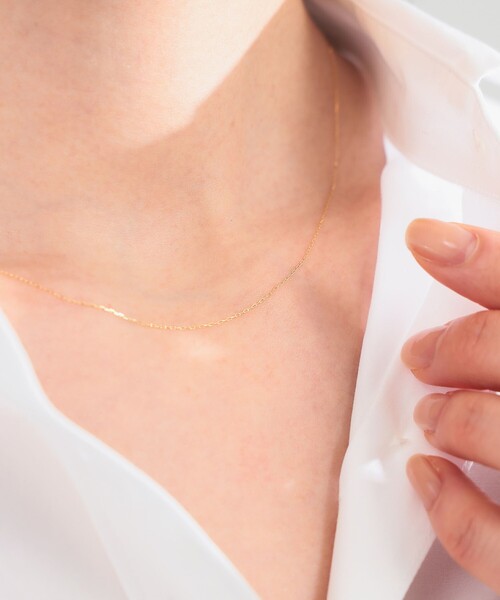 Demi-Luxe BEAMS（デミルクス ビームス）の「wePERM / スターリングライトチェーン ネックレス ゴールド（ネックレス・レディース・ゴールド・ONE SIZE）」の2枚目の写真