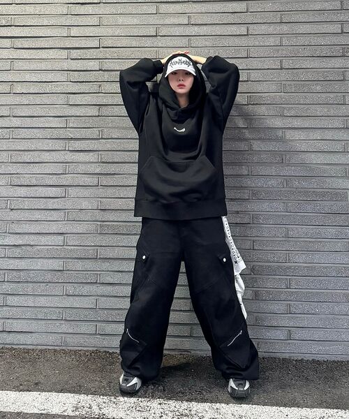 BLACKPURPLE（ブラックパープル）の「Bad-Bat Ball Cap - White（キャップ・メンズ・ホワイト・FREE）」の2枚目の写真