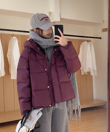 ダウンジャケット/コート（パープル/紫色系・フードあり