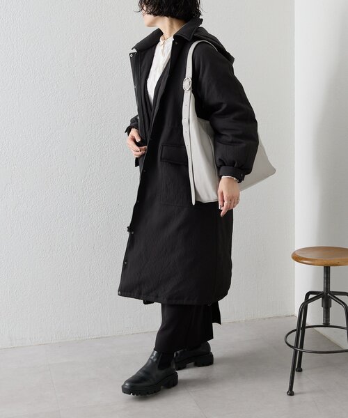 ear PAPILLONNER（イアパピヨネ）の「《本革/A4サイズ対応》ロングベルトショルダーバッグ（ショルダーバッグ・レディース・ライトグレー/ネイビー・FREE）」の15枚目の写真