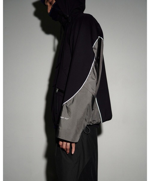 YDOT（ワイドット）の「【YDOT / ワイドット】3LAYER DN TECH DOUBLE ZIP JACKET / 3レイヤーDNテックダブルジップジャケット YU41603（ナイロンジャケット・メンズ・ブラック・M/L）」の8枚目の写真