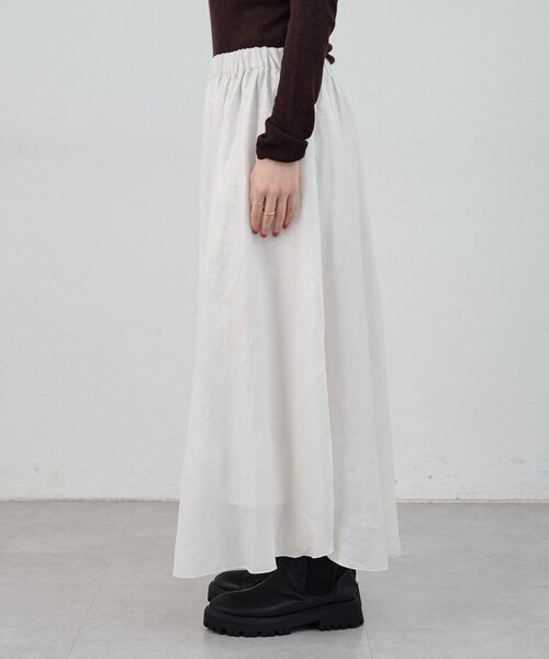 SHENERY（シーナリー）の「シャイニースカート（スカート・レディース・ホワイト/ブラック・38/36）」の13枚目の写真