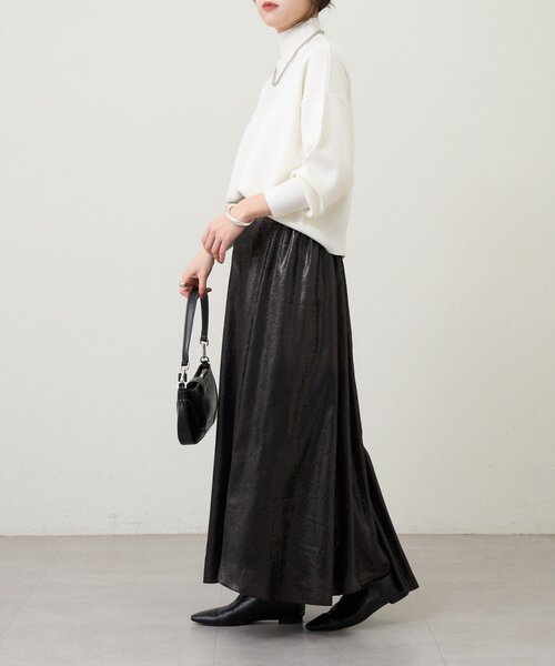 SHENERY（シーナリー）の「シャイニースカート（スカート・レディース・ホワイト/ブラック・38/36）」の19枚目の写真