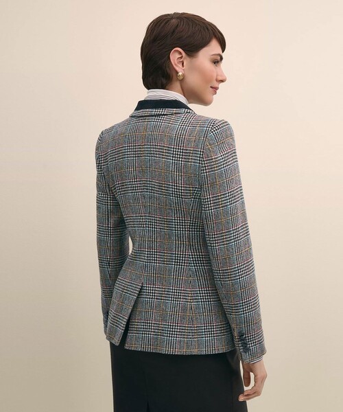 BROOKS BROTHERS(ブルックスブラザーズ)の「ウール マルチカラーチェック 3ボタンライディングジャケット(テーラードジャケット・レディース・マルチ・0/4/6/8/2)」の2枚目の写真