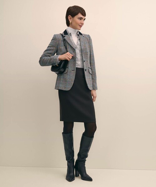 BROOKS BROTHERS(ブルックスブラザーズ)の「ウール マルチカラーチェック 3ボタンライディングジャケット(テーラードジャケット・レディース・マルチ・0/4/6/8/2)」の3枚目の写真