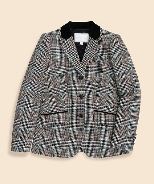BROOKS BROTHERS(ブルックスブラザーズ)の「ウール マルチカラーチェック 3ボタンライディングジャケット(テーラードジャケット・レディース・マルチ・0/4/6/8/2)」の6枚目の写真