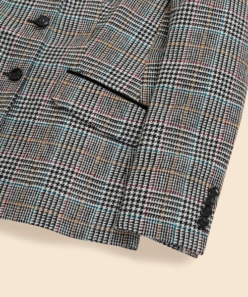 BROOKS BROTHERS(ブルックスブラザーズ)の「ウール マルチカラーチェック 3ボタンライディングジャケット(テーラードジャケット・レディース・マルチ・0/4/6/8/2)」の8枚目の写真