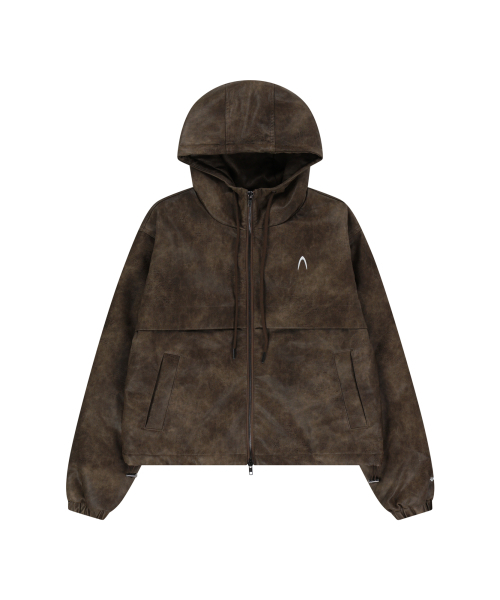 AAKAM(アーカム)の「Leather Puffer Jacket (Brown)(ダウンジャケット/コート・レディース・その他・1/2)」の1枚目の写真