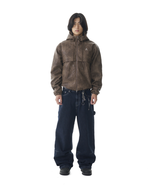 AAKAM(アーカム)の「Leather Puffer Jacket (Brown)(ダウンジャケット/コート・レディース・その他・1/2)」の8枚目の写真
