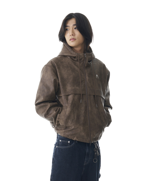 AAKAM(アーカム)の「Leather Puffer Jacket (Brown)(ダウンジャケット/コート・レディース・その他・1/2)」の9枚目の写真