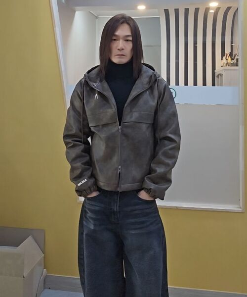AAKAM(アーカム)の「Leather Puffer Jacket (Brown)(ダウンジャケット/コート・レディース・その他・1/2)」の12枚目の写真