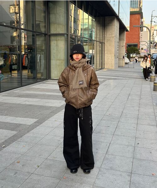 AAKAM(アーカム)の「Leather Puffer Jacket (Brown)(ダウンジャケット/コート・レディース・その他・1/2)」の16枚目の写真